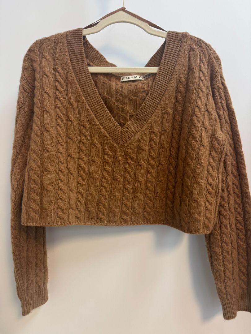 camel Alice + Olivia sweater, S/P