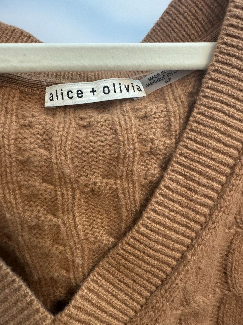 camel Alice + Olivia sweater, S/P