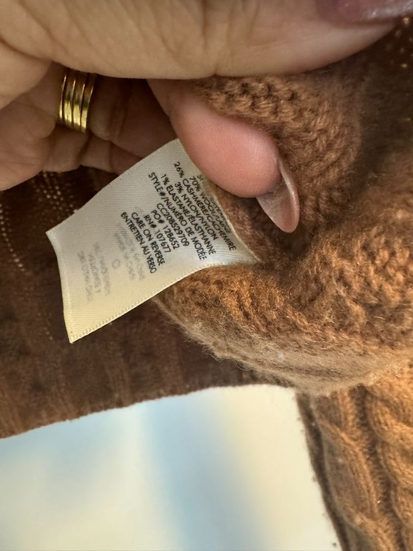 camel Alice + Olivia sweater, S/P