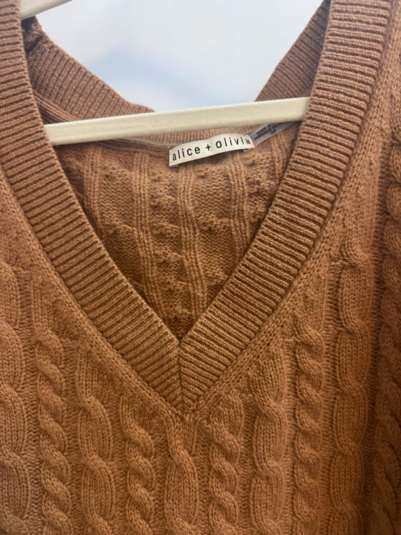 camel Alice + Olivia sweater, S/P