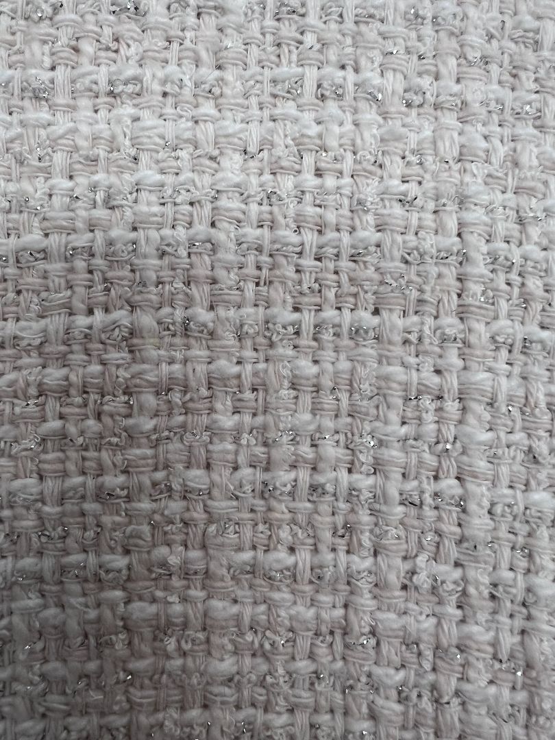 white Maje tweed jacket, 40 EU
