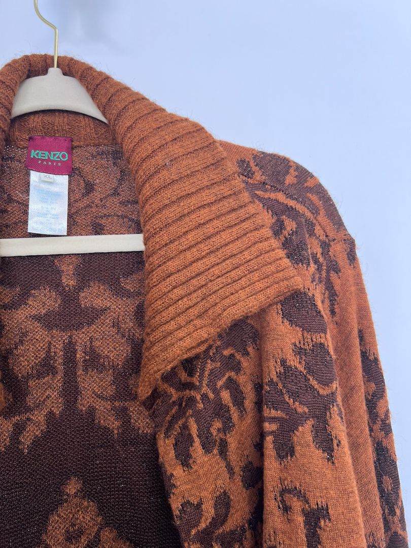 brown and black Kenzo sweater, XL