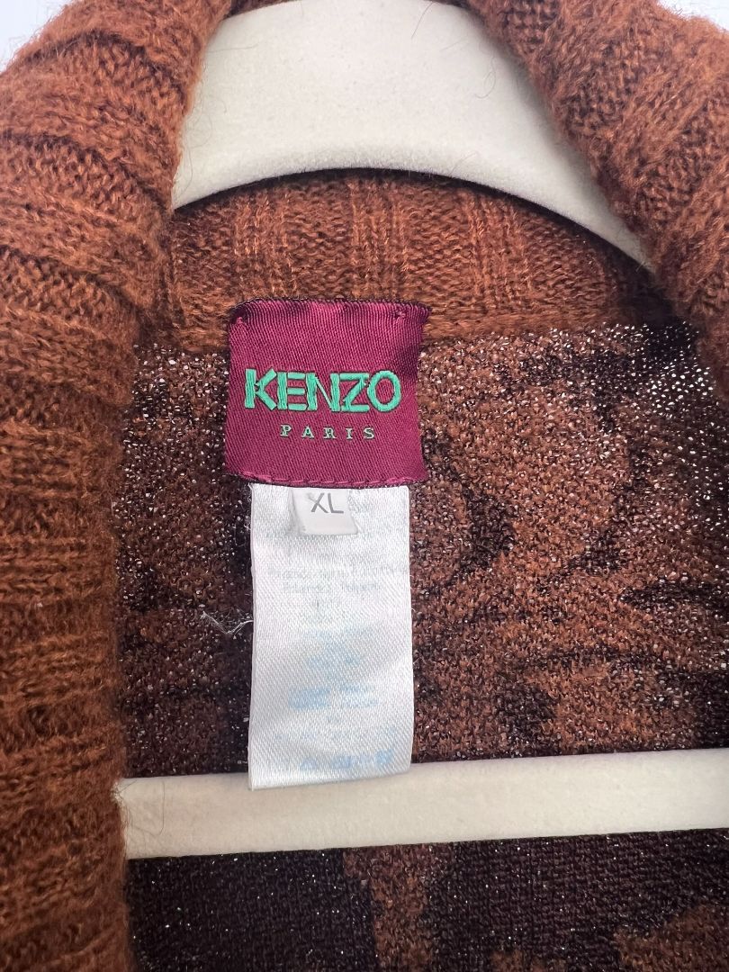 brown and black Kenzo sweater, XL