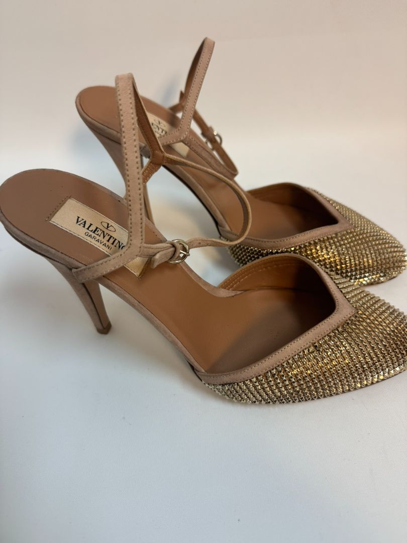 beige & gold Valentino Garavani pumps, 38
