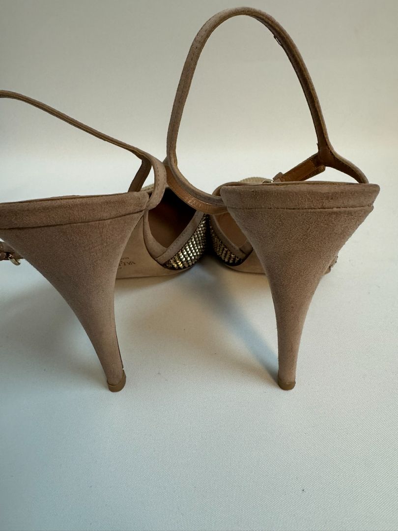 beige & gold Valentino Garavani pumps, 38