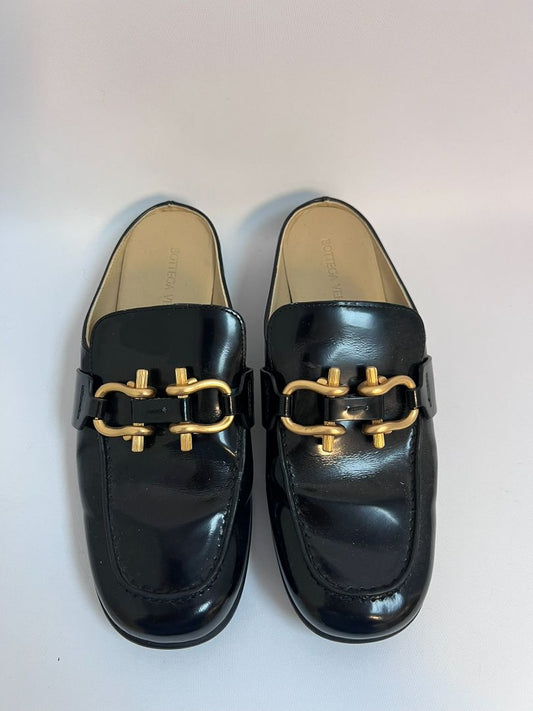 black Bottega Veneta designer mule, 37