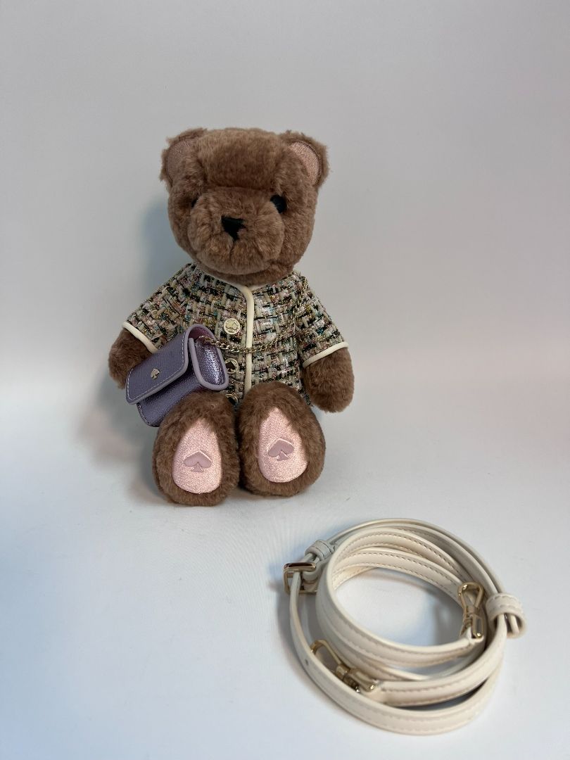 brown multi Kate Spade teddy bear crossover bag NWT, one size