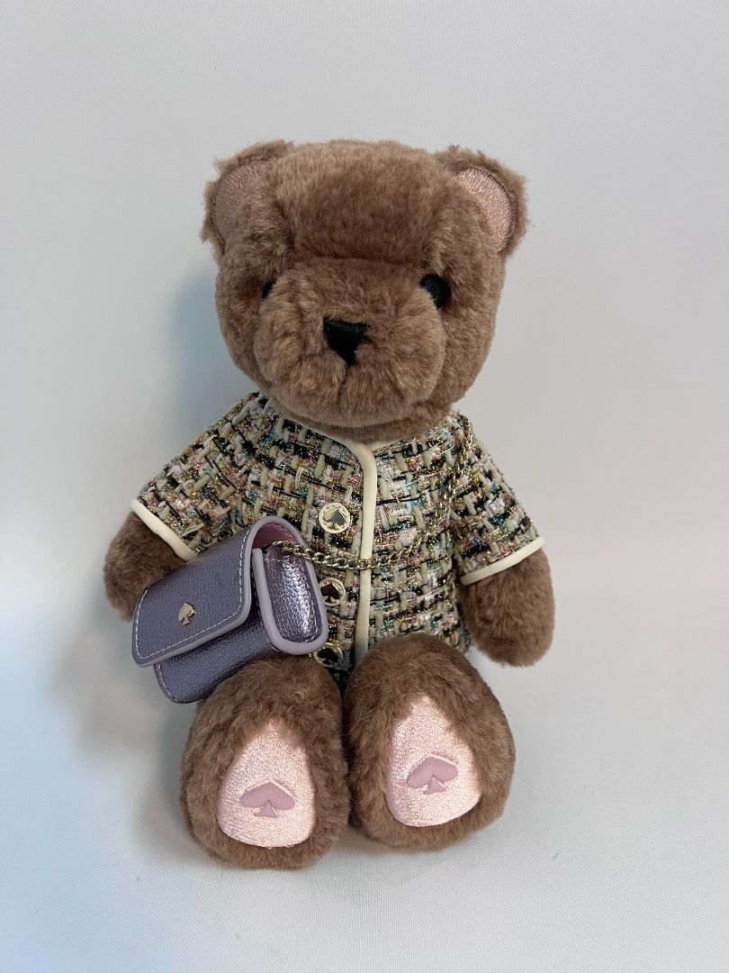 brown multi Kate Spade teddy bear crossover bag NWT, one size