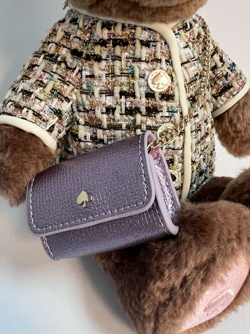 brown multi Kate Spade teddy bear crossover bag NWT, one size