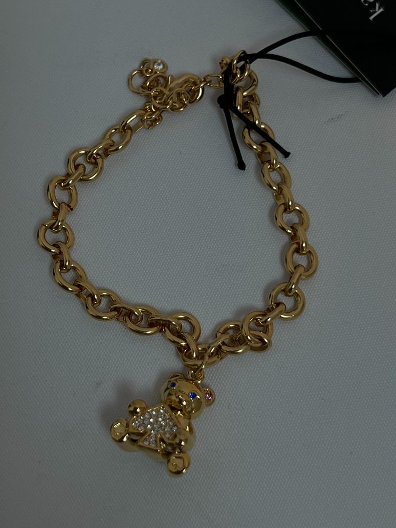 gold Kate Spade charm bracelet, one size