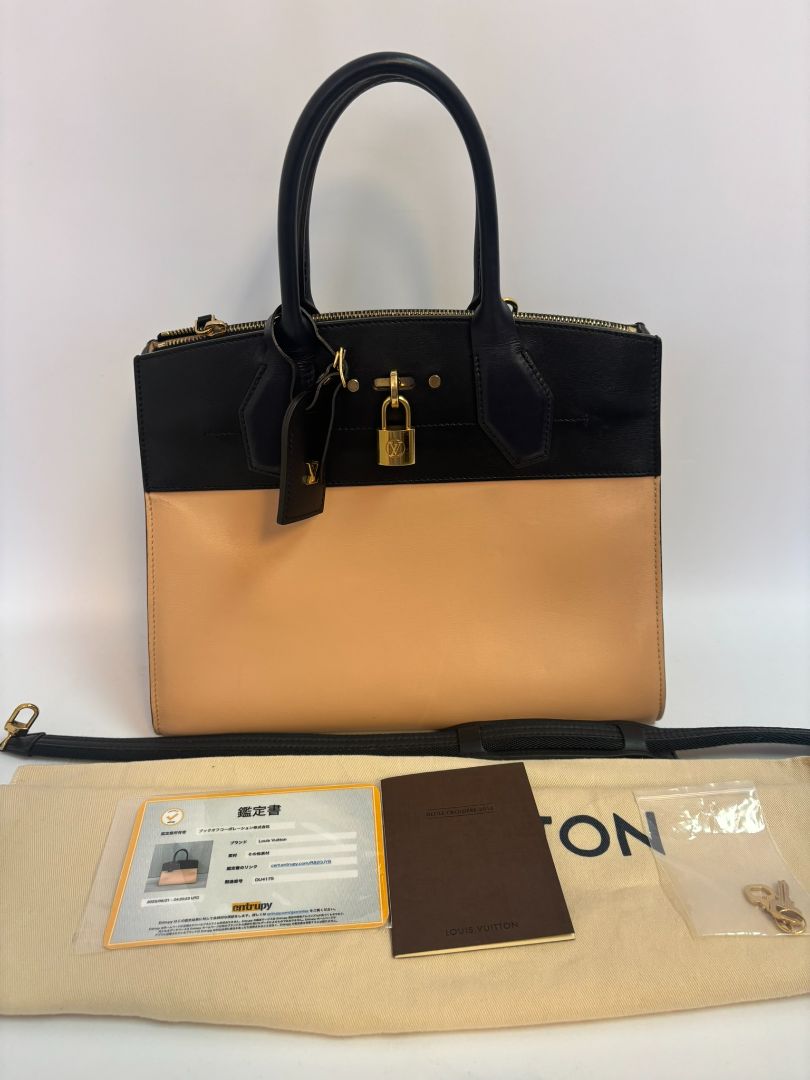 black, navy & rose ballerine Louis Vuitton MM tote bag, Length: 12.2 in (31 cm) Height: 10.2 in (26 cm) Depth: 4.7 in (12 cm) Handle Drop: 4.3 in (11 cm) Strap Drop (optional, if included): 13–21 in (adjustable)