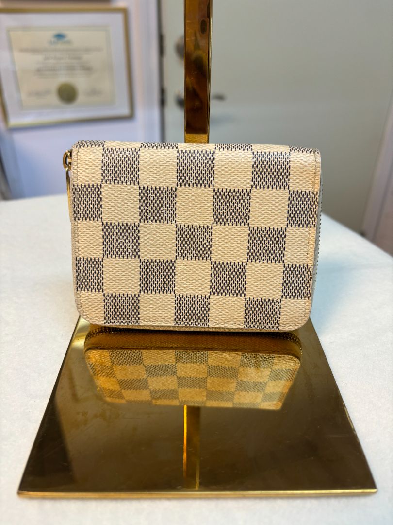 Damier Azur Louis Vuitton Azur wallet zip