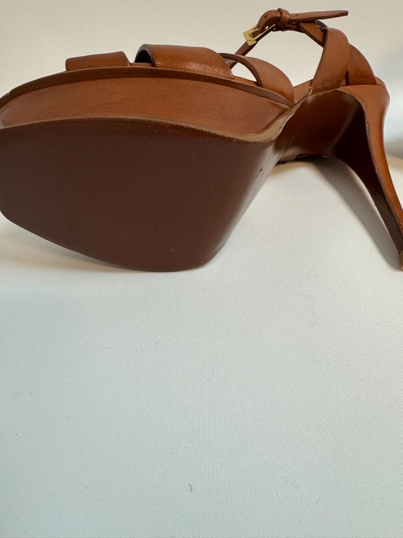 brown YSL platform sandals, 40