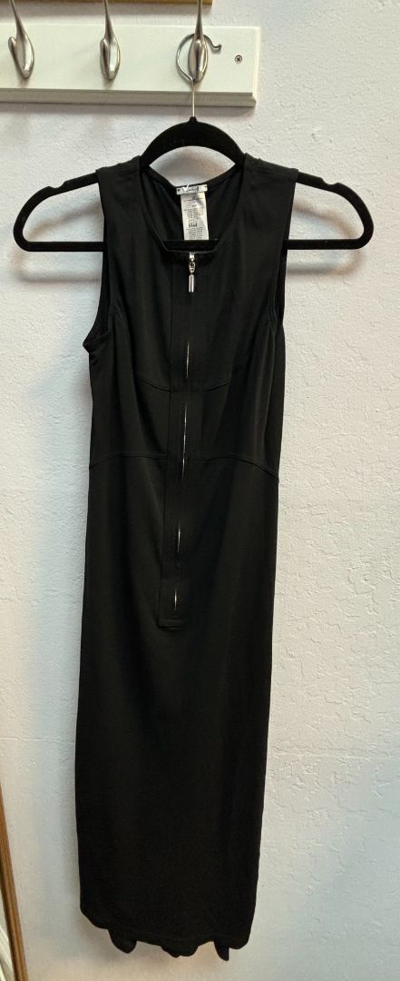 black wolford zip dress, xs