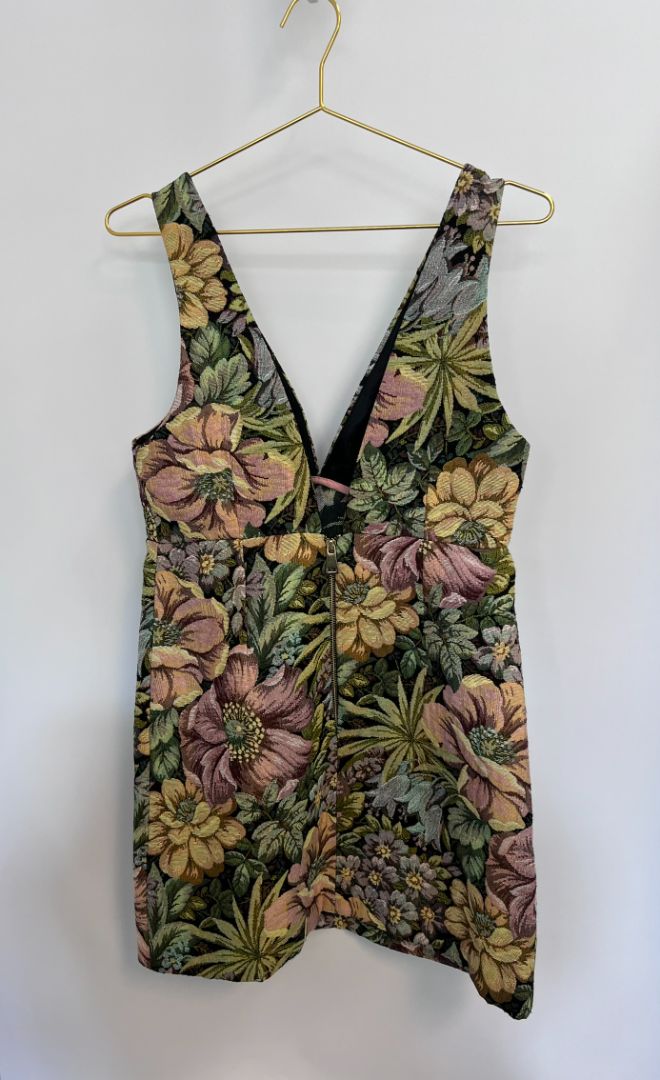 floral multi Topshop midi dress, 6 US