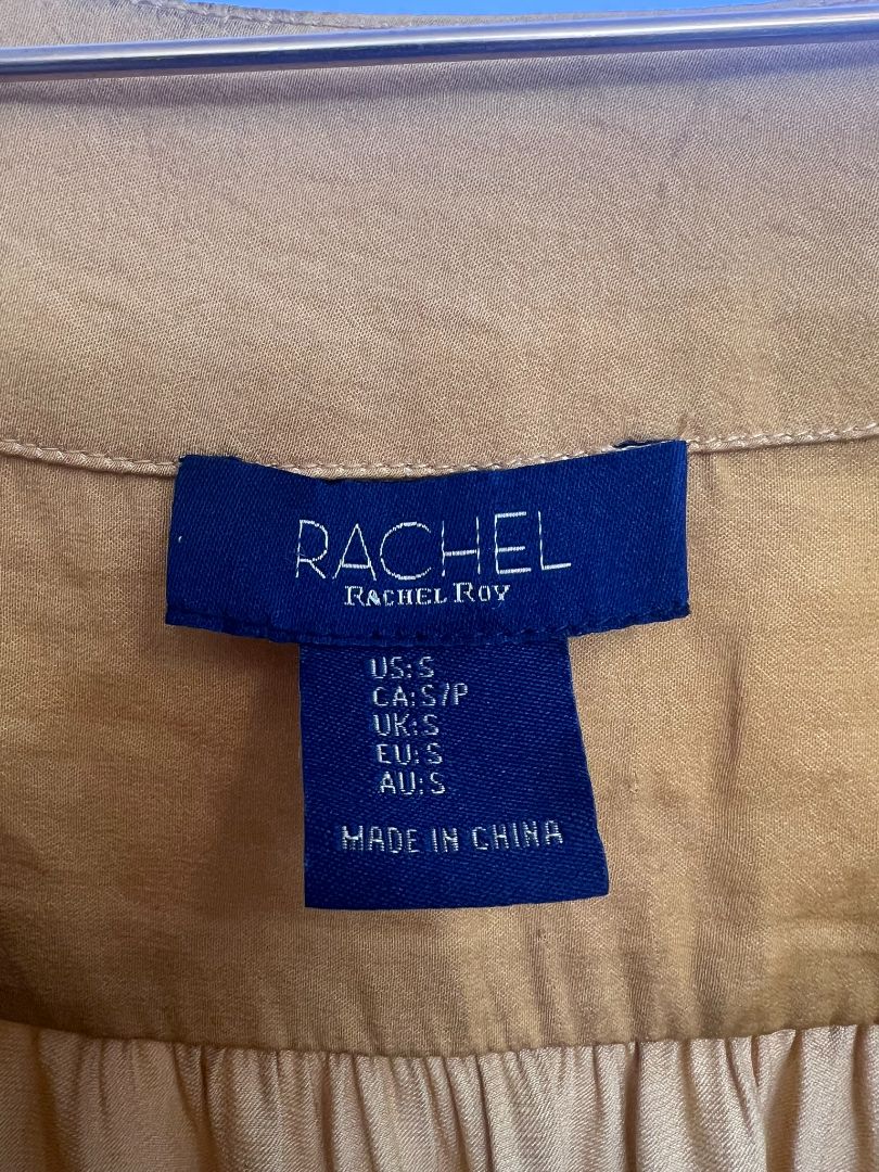 yellow Rachel Roy blouse, S