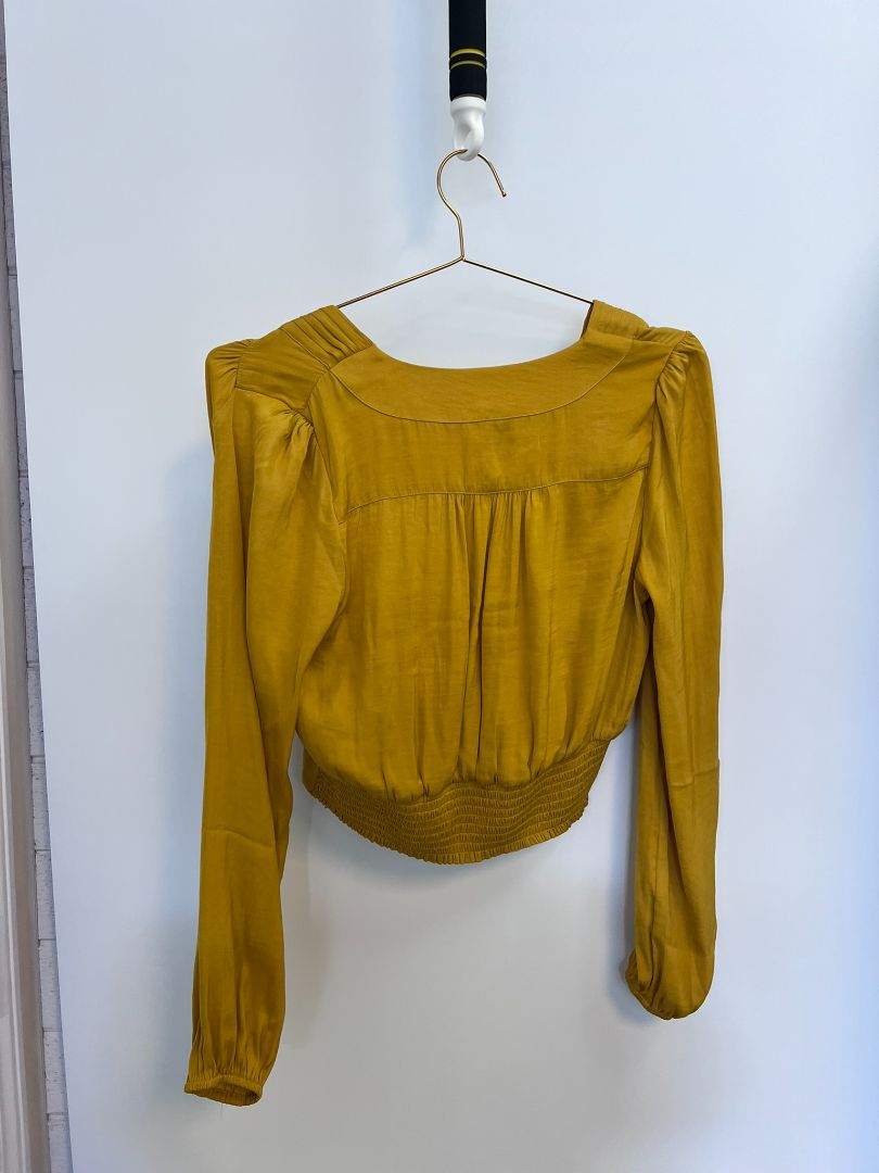 yellow Rachel Roy blouse, S
