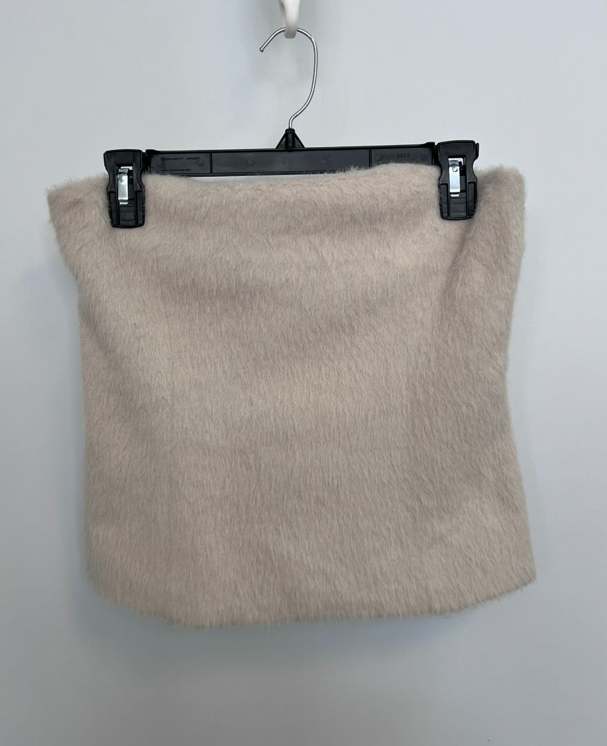 white Zara tube top, M