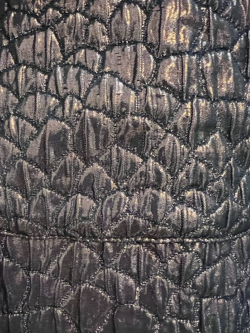 brown metallic Annva buttoned jacket, M