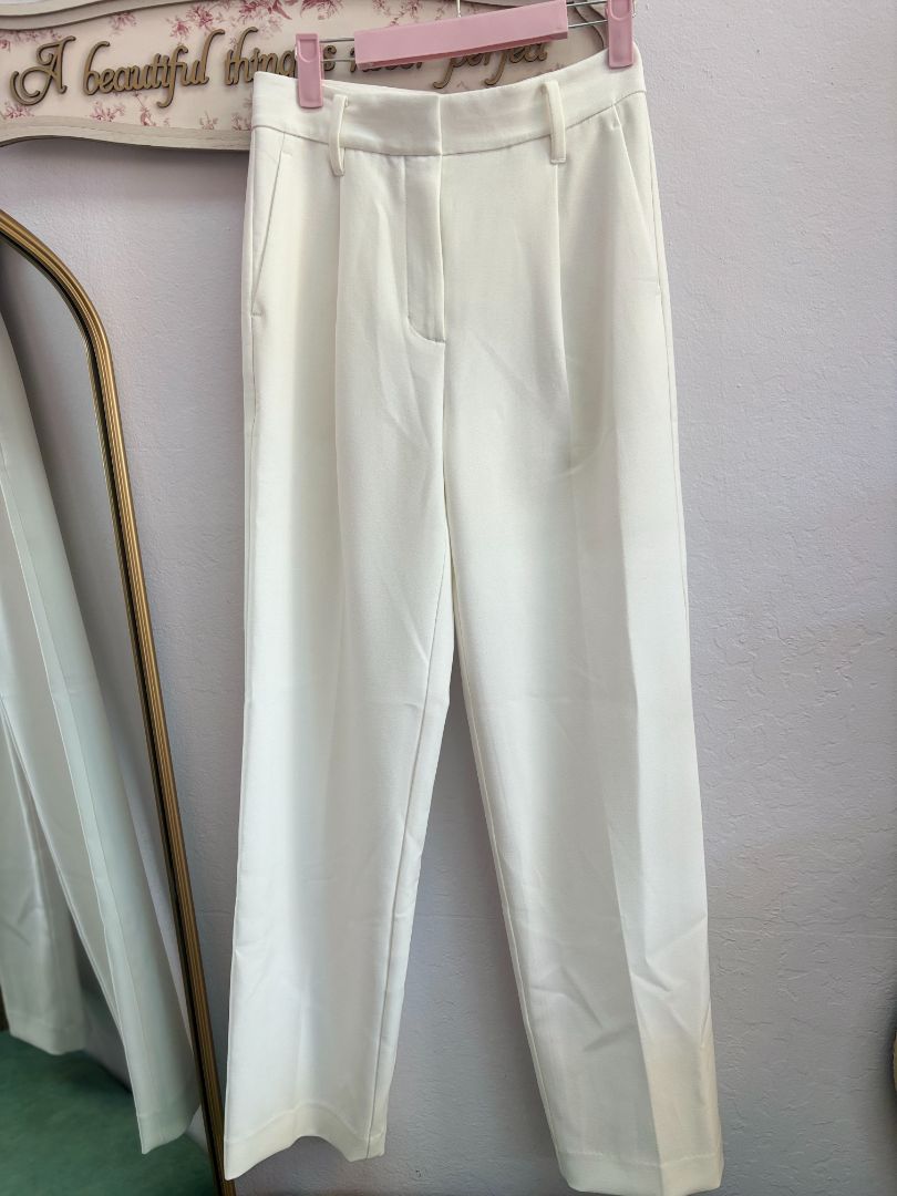 white Wilfred / Aritzia Wilfred white slacks, 4