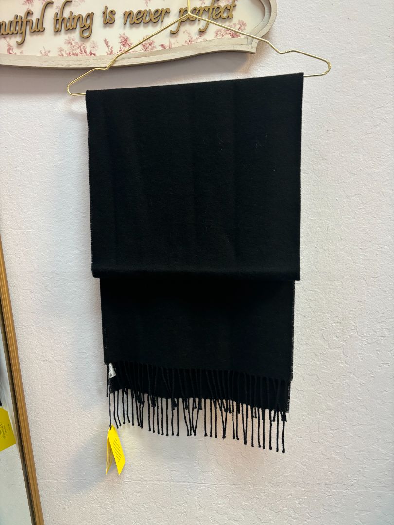 black agosto black cashmere black scarf, OS