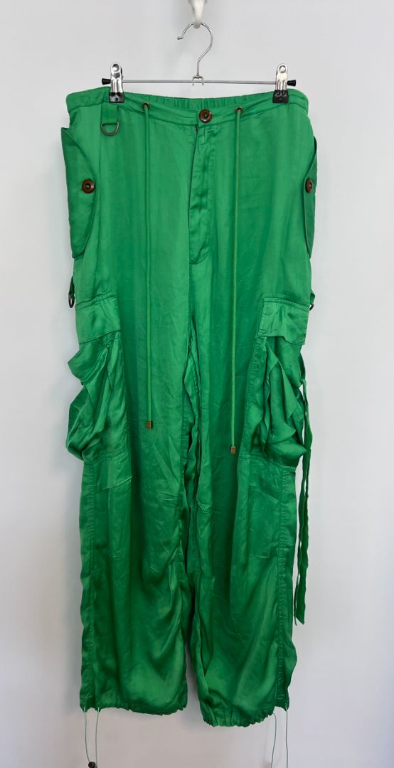 kiwi green love the label cargo pants, L