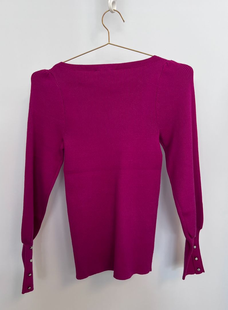 fuschia Ann Taylor balloon sleeve sweater, MP