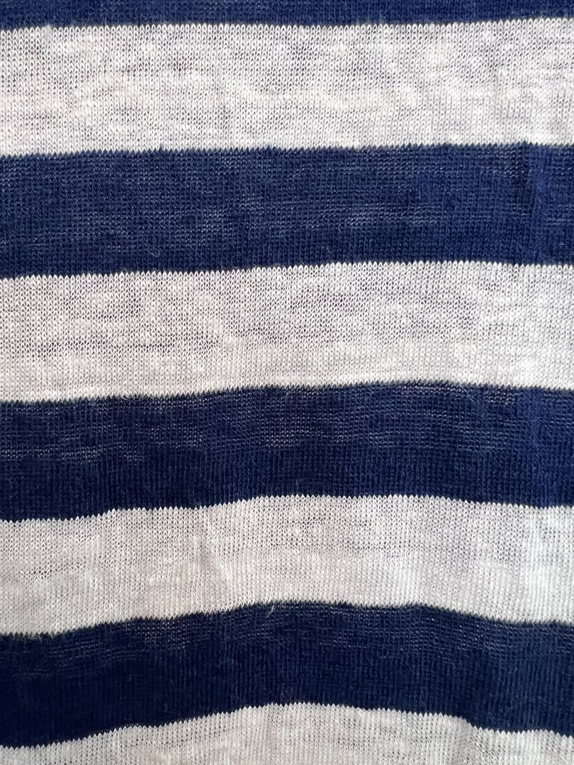 blue & white Jcrew t-shirt, S