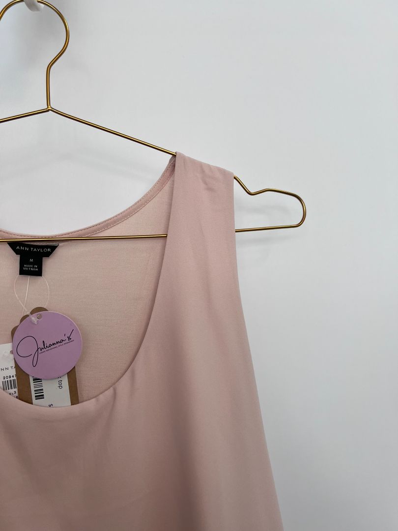 blush Ann Taylor tank top, M