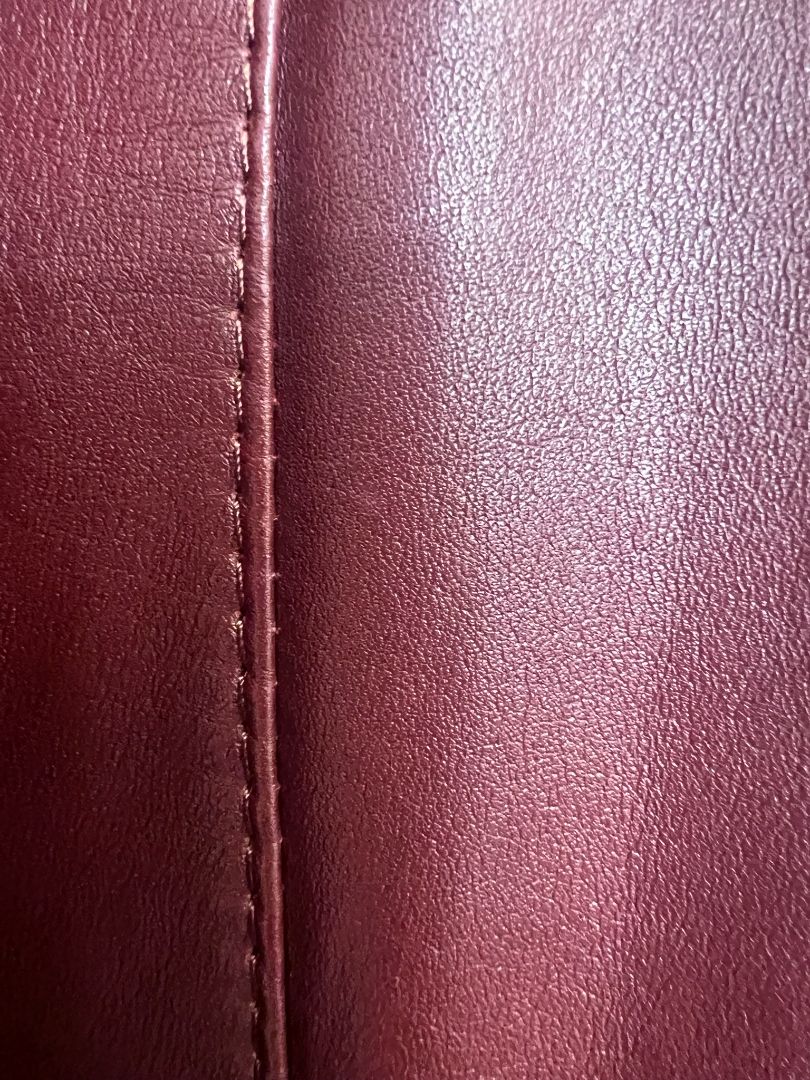 dark red Christopher Rand leather jacket, 40
