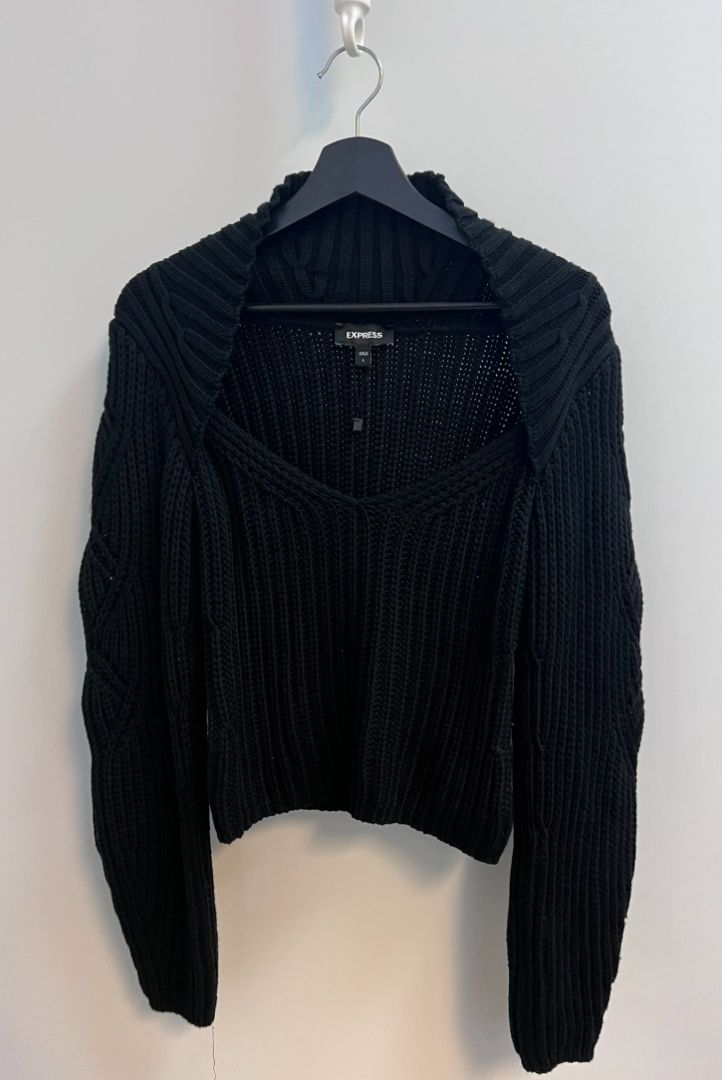 black express v neck sweater, S