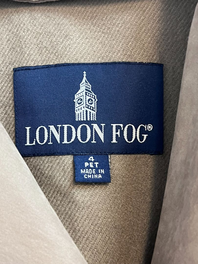 beige London Fog long coat, 4P