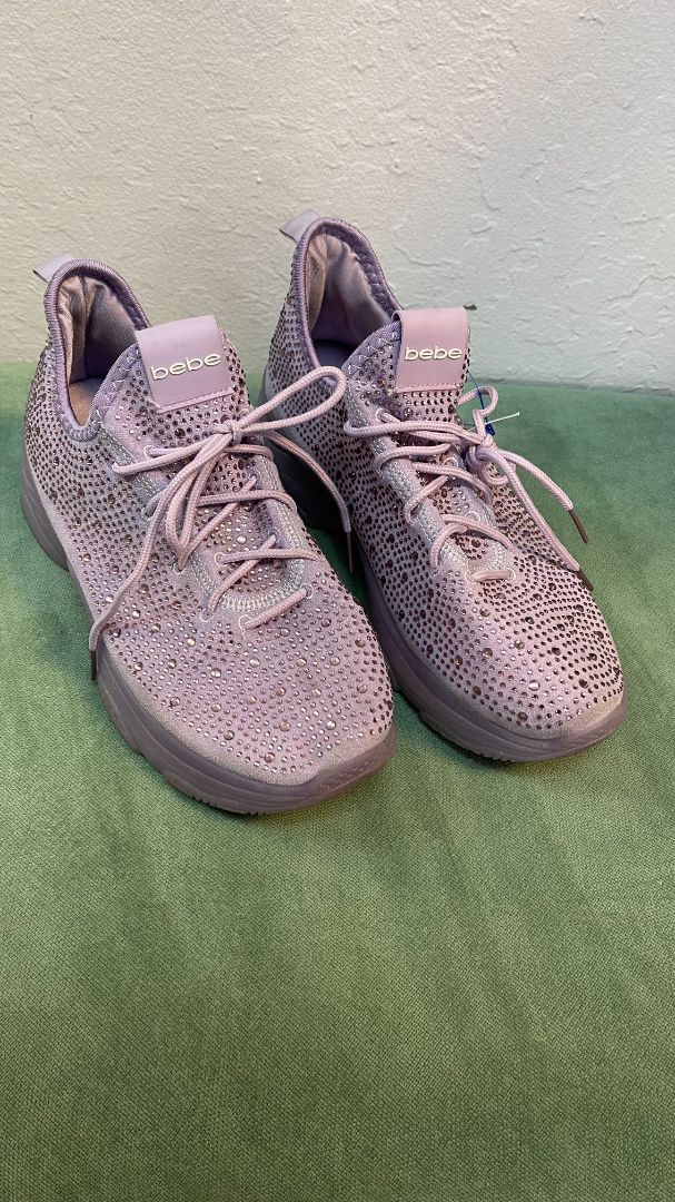 lavander Bebe sparkly bebe sneakers, 10