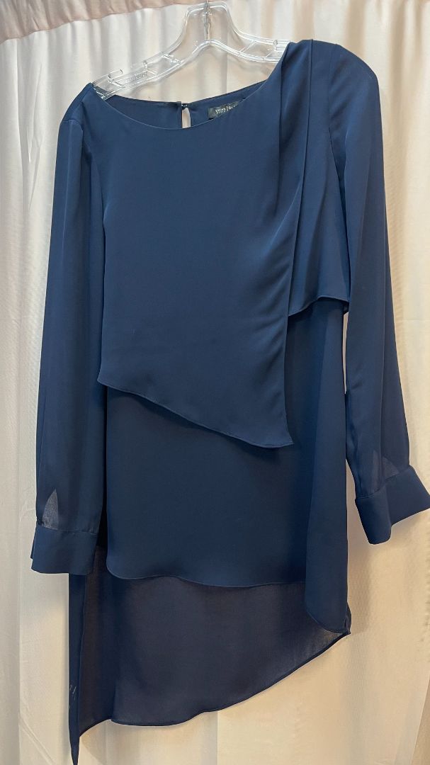 Blue Layered Blouse White House Black Market, 2