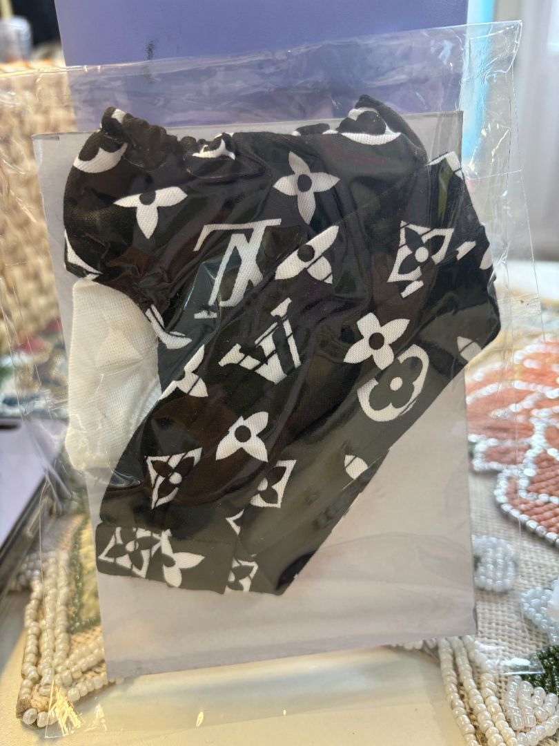 black and white labubu hat jumpsuit set