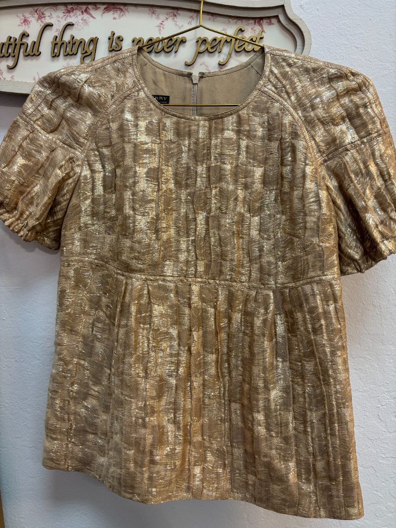 rose gold Burberry sparkly top, 38 EU