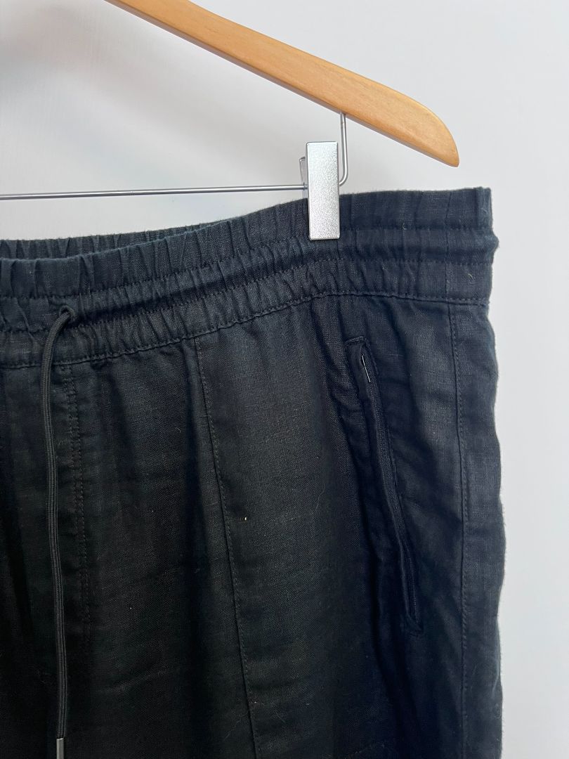 black Athelta linen pants, L