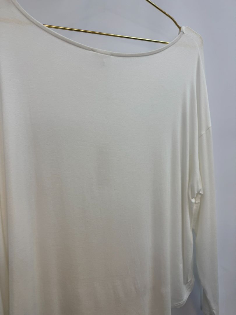 White Bamboo Bamboo dolman shirt, L