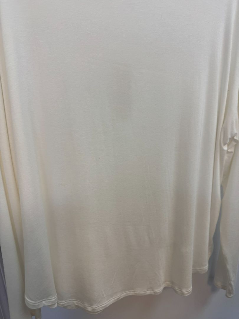 White Bamboo Bamboo dolman shirt, L
