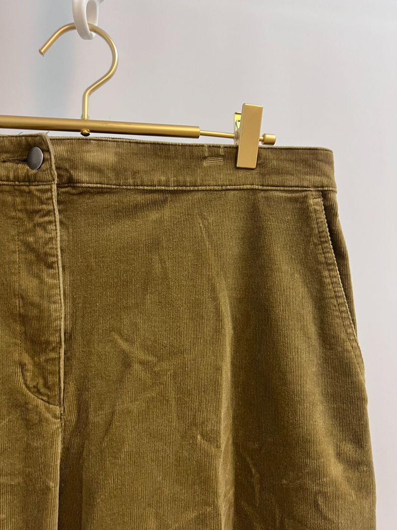 dark yellow Eileen Fisher corduroy pants, L