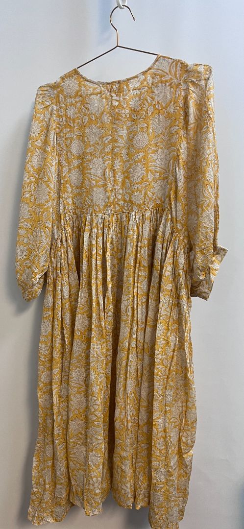 yellow multi Daughters of India summer dress, XL