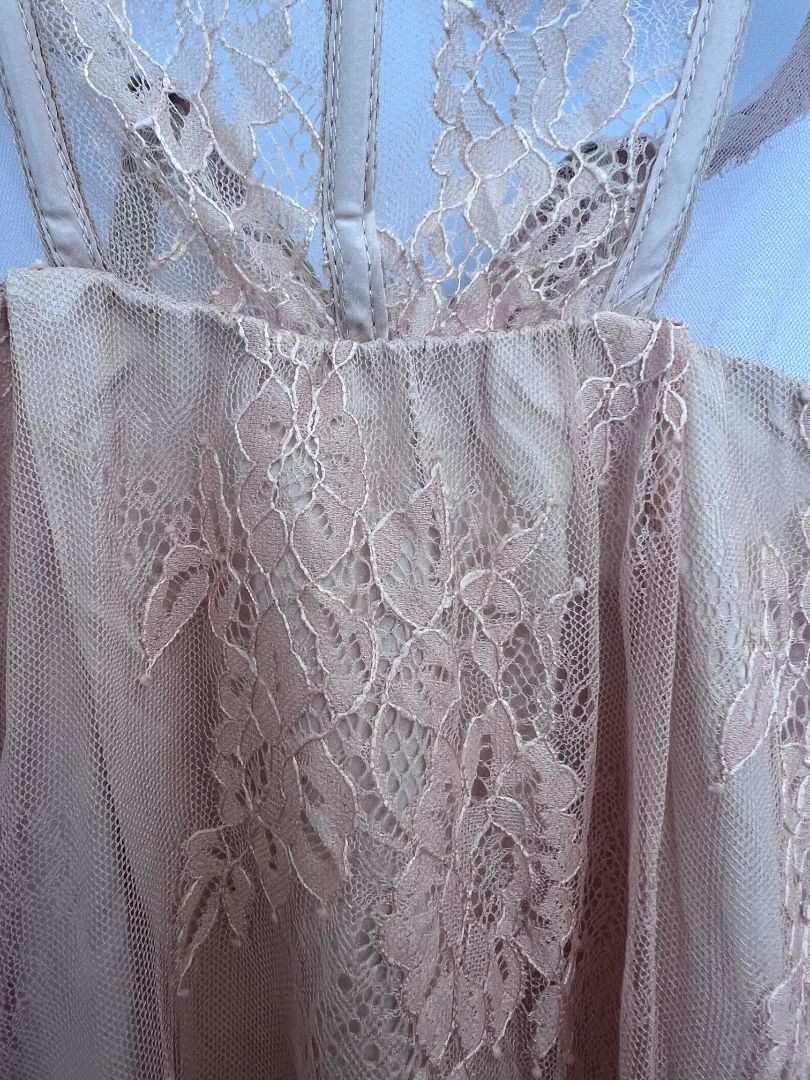 blush pink Miss Rosier corset dress, XL