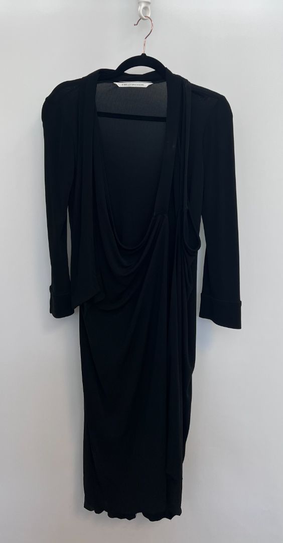 black Diane von Furstenberg wrap dress, one size
