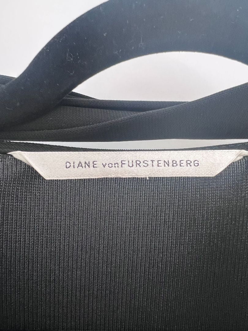 black Diane von Furstenberg wrap dress, one size