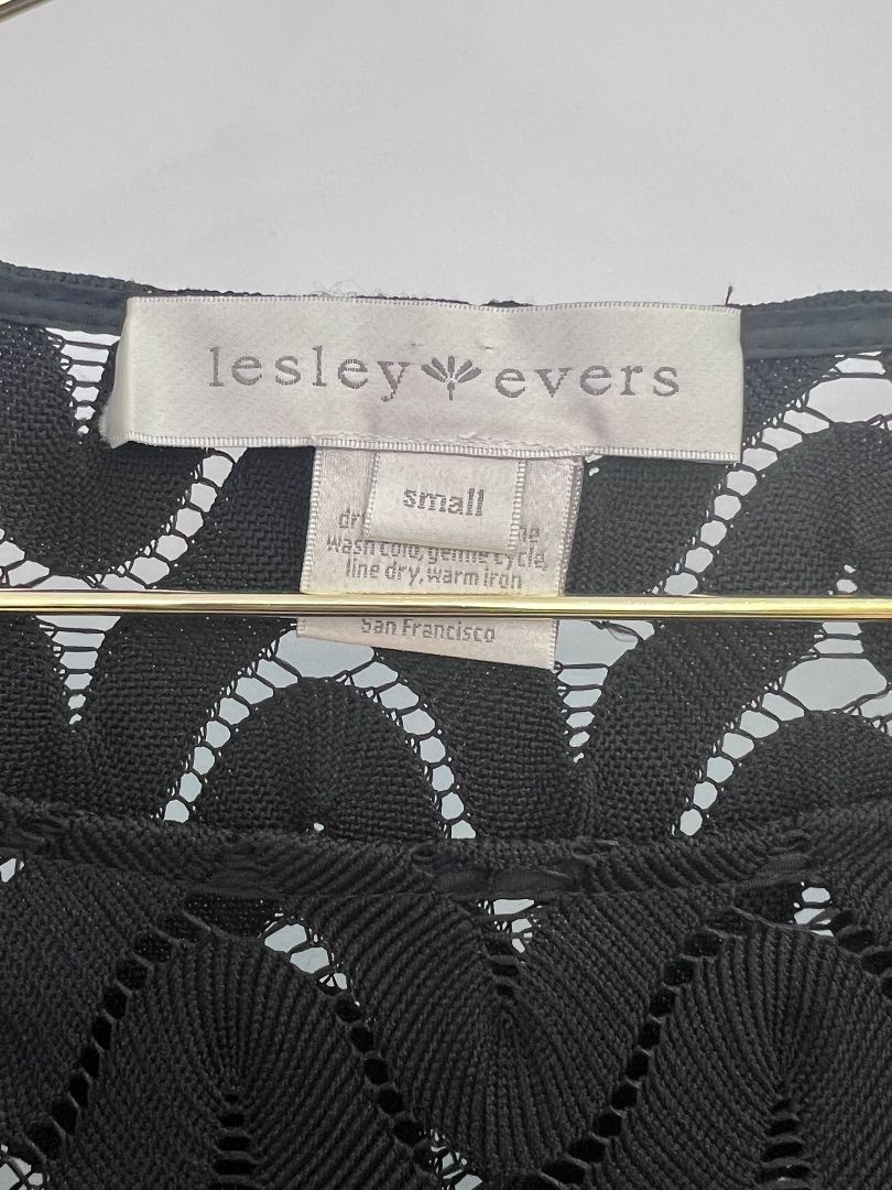 black Lesley Evers midi dress, S