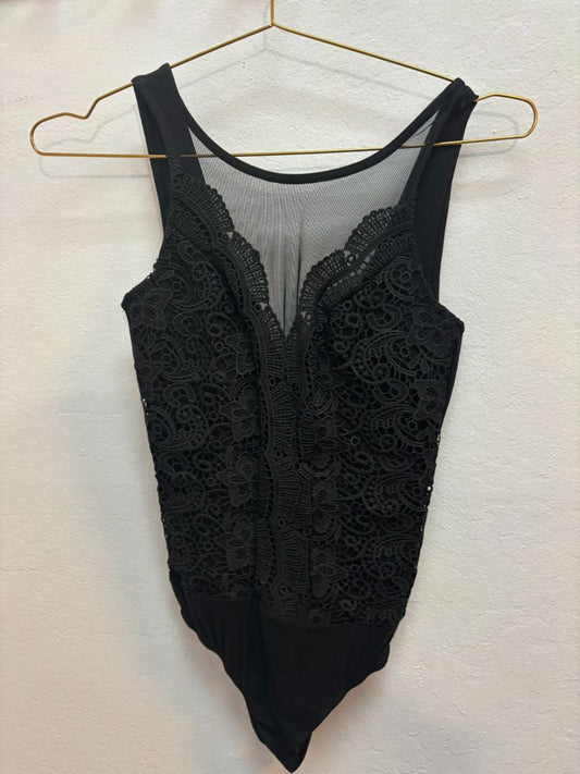 black NA bodysuit, one size