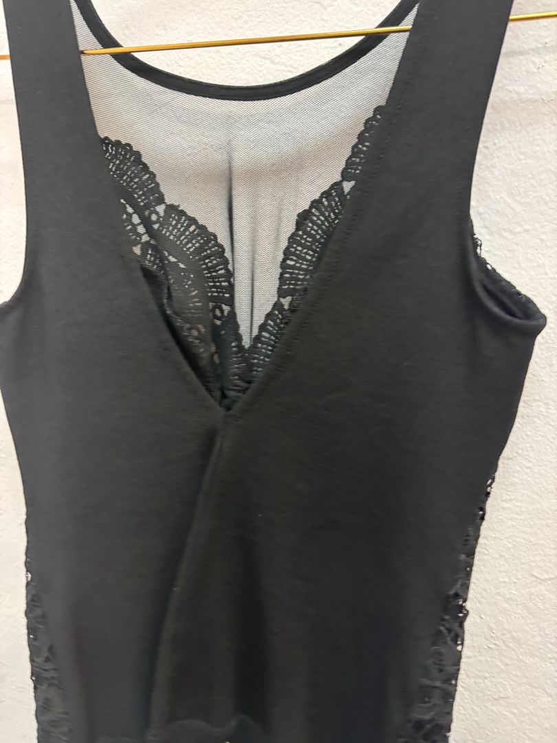black NA bodysuit, one size