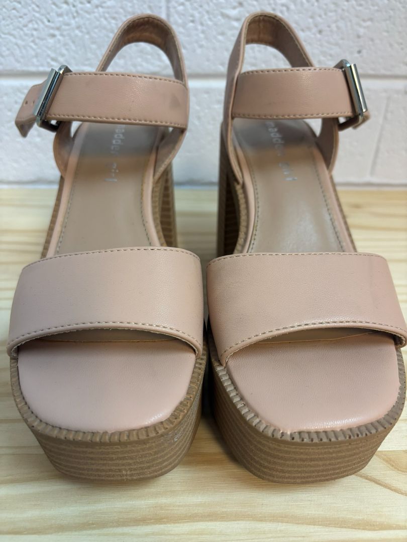 salmon Madden Girl clogs sandals, 5.5 US