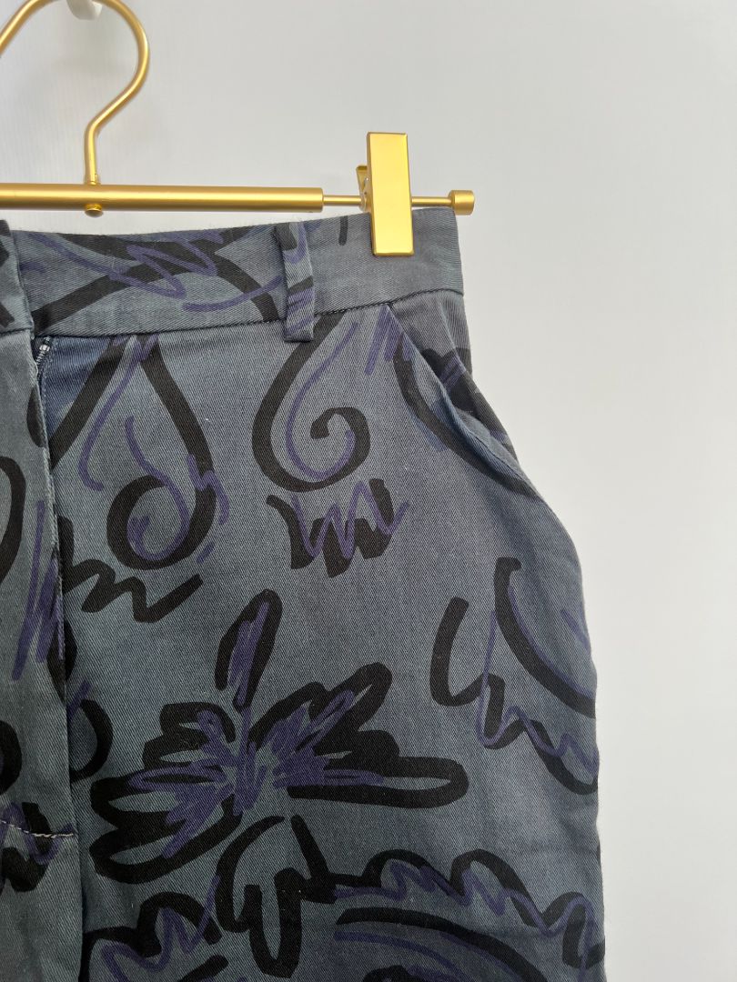 blue multi Vivienne Westwood RED LABEL printed pants, 1