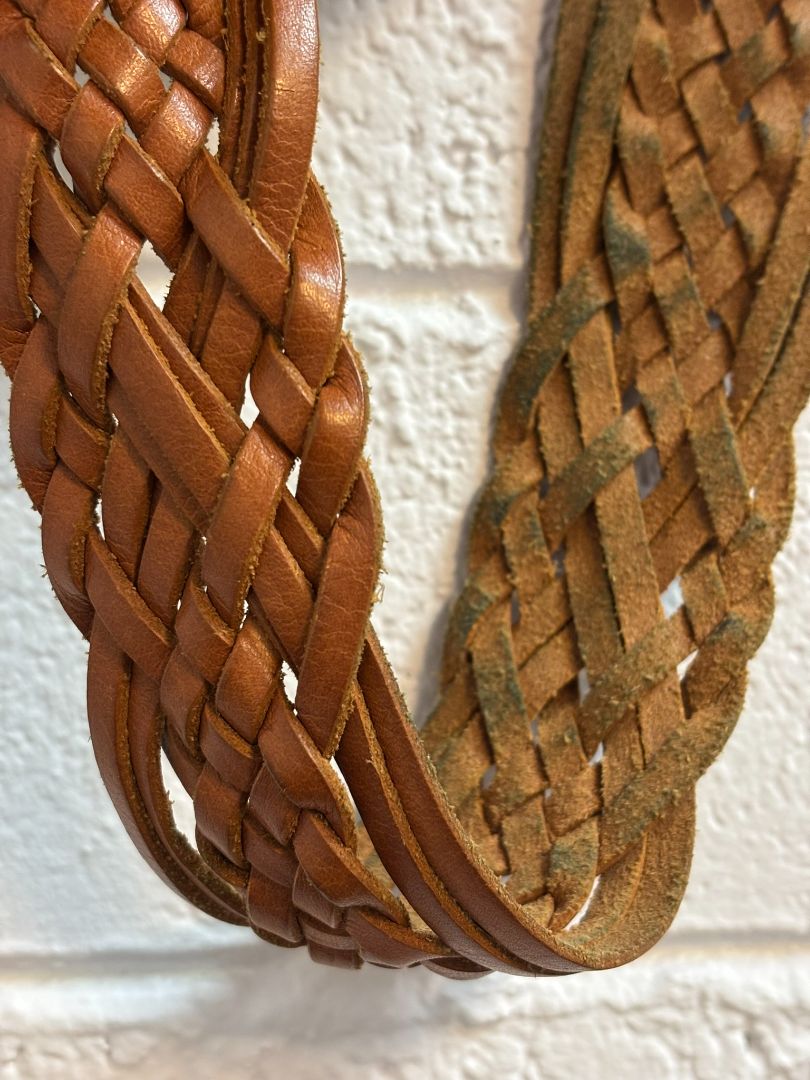 brown Michael Kors weaved belt, L